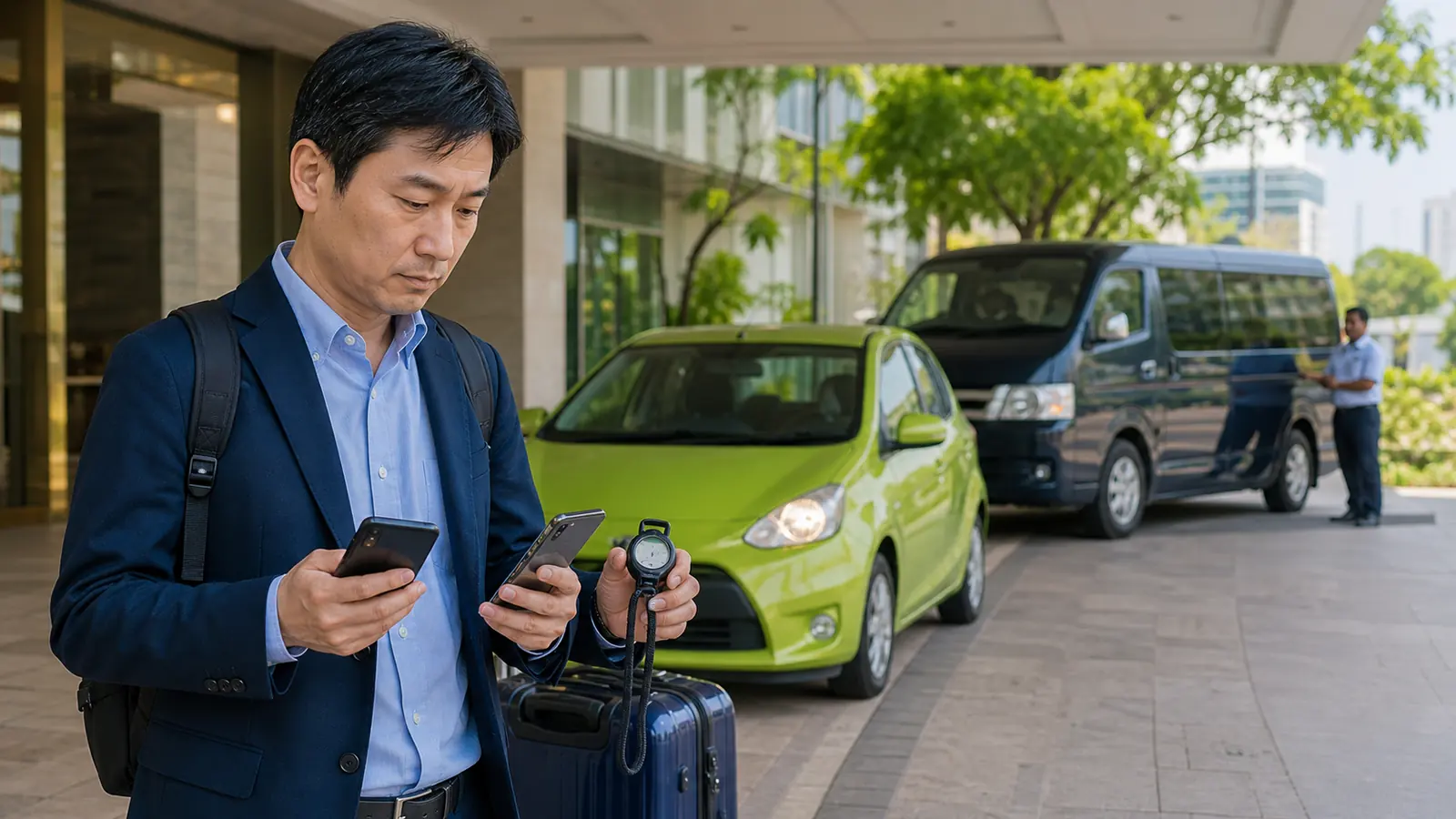 画面上の見積もりと、実際に車が到着する確実性は別の評価項目です。