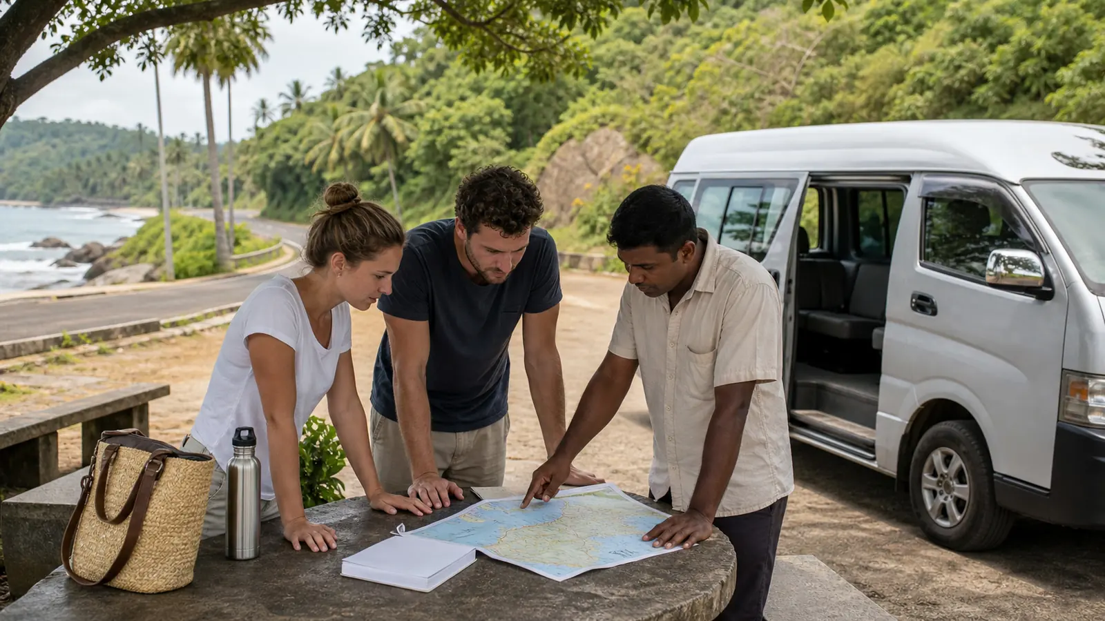 Sri Lanka Trip Lab向けにスリランカの移動時間を確認する場面