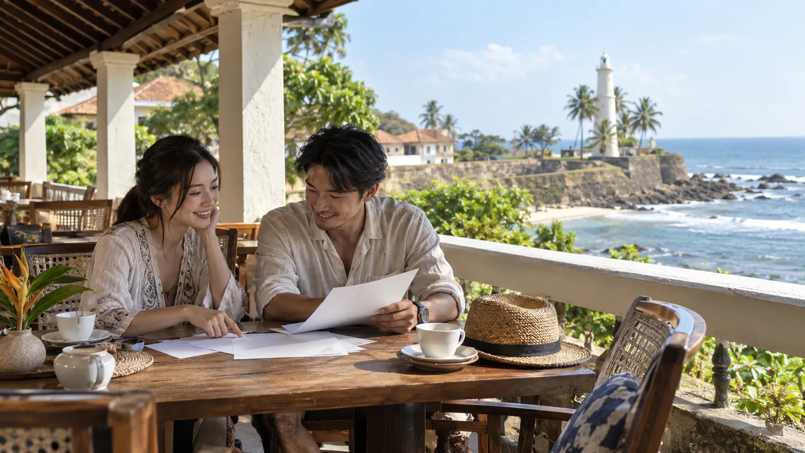 スリランカ7泊8日の旅をイメージした生成画像